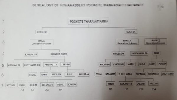 Master genealogy chart, generations 1–7