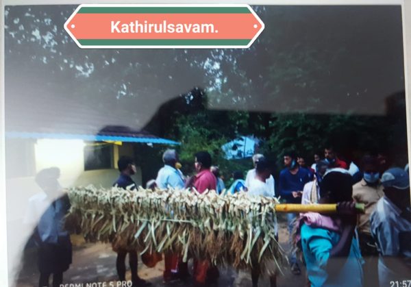 The Kathirulsavam festival procession